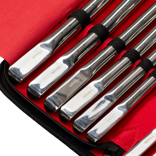 ROUGE Hegar 14 Piece Stainless Steel Uterine Dilator Set - Extreme Toyz Singapore - https://extremetoyz.com.sg - Sex Toys and Lingerie Online Store