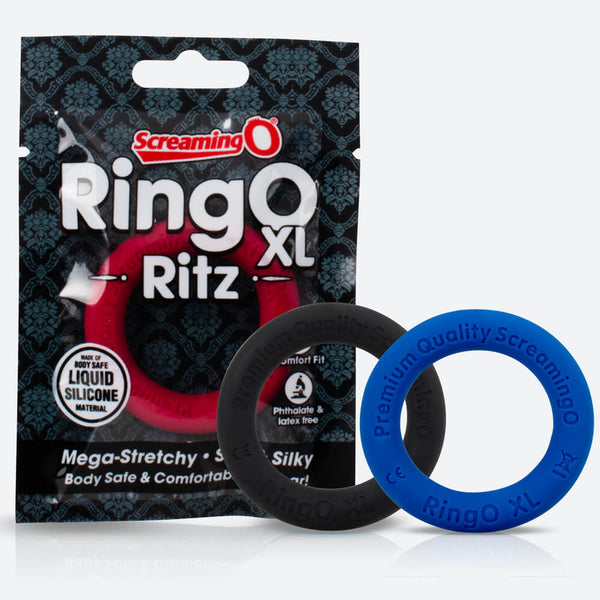 Screaming O RingO Ritz XL Liquid Silicone Cock Ring (3 Colours Available) - Extreme Toyz Singapore - https://extremetoyz.com.sg - Sex Toys and Lingerie Online Store - Bondage Gear / Vibrators / Electrosex Toys / Wireless Remote Control Vibes / Sexy Lingerie and Role Play / BDSM / Dungeon Furnitures / Dildos and Strap Ons  / Anal and Prostate Massagers / Anal Douche and Cleaning Aide / Delay Sprays and Gels / Lubricants and more...