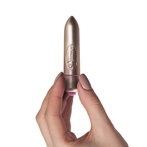 Rocks-Off RO-80mm Precious Golden Passion 7 Speed Bullet Vibrator - Extreme Toyz Singapore - https://extremetoyz.com.sg - Sex Toys and Lingerie Online Store