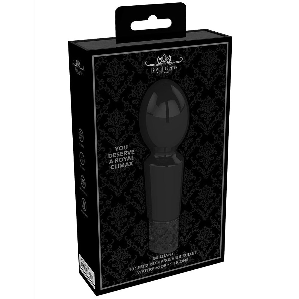 Shots America Royal Gems Brilliant 10 Speeds Rechargeable Silicone Bullet Vibrator - Extreme Toyz Singapore - https://extremetoyz.com.sg - Sex Toys and Lingerie Online Store