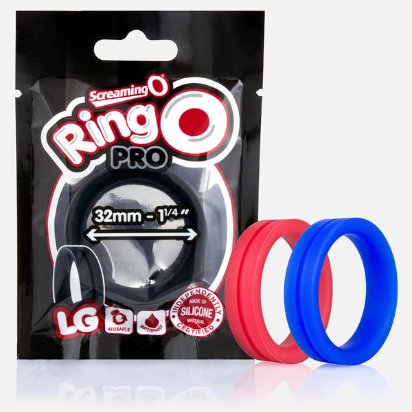 Screaming O RingO Pro Silicone Cock Ring - Large (3 Colours Available) - Extreme Toyz Singapore - https://extremetoyz.com.sg - Sex Toys and Lingerie Online Store - Bondage Gear / Vibrators / Electrosex Toys / Wireless Remote Control Vibes / Sexy Lingerie and Role Play / BDSM / Dungeon Furnitures / Dildos and Strap Ons  / Anal and Prostate Massagers / Anal Douche and Cleaning Aide / Delay Sprays and Gels / Lubricants and more...