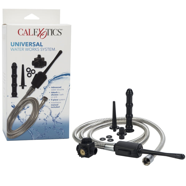 CalExotics Universal Water Works System Advanced Water Douche Set - Extreme Toyz Singapore - https://extremetoyz.com.sg - Sex Toys and Lingerie Online Store