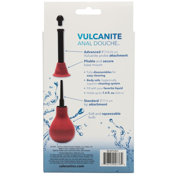 CalExotics Water Systems Vulcanite Anal Douche - Extreme Toyz Singapore - https://extremetoyz.com.sg - Sex Toys and Lingerie Online Store