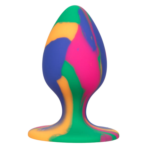 CalExotics Cheeky Medium Tie-Dye Plug - Extreme Toyz Singapore - https://extremetoyz.com.sg - Sex Toys and Lingerie Online Store