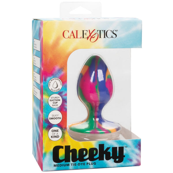 CalExotics Cheeky Medium Tie-Dye Plug - Extreme Toyz Singapore - https://extremetoyz.com.sg - Sex Toys and Lingerie Online Store