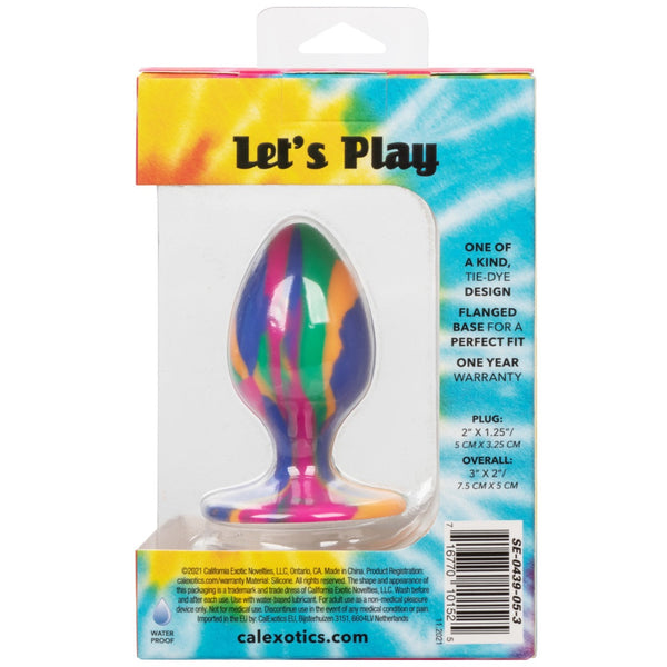 CalExotics Cheeky Medium Tie-Dye Plug - Extreme Toyz Singapore - https://extremetoyz.com.sg - Sex Toys and Lingerie Online Store