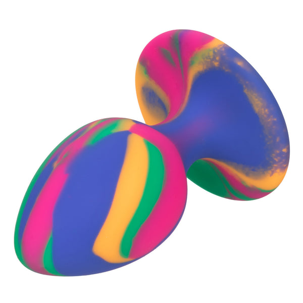 CalExotics Cheeky Medium Tie-Dye Plug - Extreme Toyz Singapore - https://extremetoyz.com.sg - Sex Toys and Lingerie Online Store