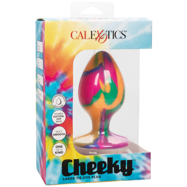 CalExotics Cheeky Large Tie-Dye Plug - Extreme Toyz Singapore - https://extremetoyz.com.sg - Sex Toys and Lingerie Online Store