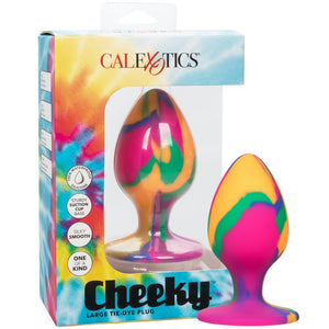 CalExotics Cheeky Large Tie-Dye Plug - Extreme Toyz Singapore - https://extremetoyz.com.sg - Sex Toys and Lingerie Online Store