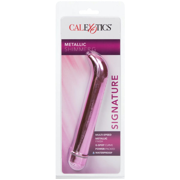 CalExotics Signature Metallic Shimmer G Vibrator - Extreme Toyz Singapore - https://extremetoyz.com.sg - Sex Toys and Lingerie Online Store - Bondage Gear / Vibrators / Electrosex Toys / Wireless Remote Control Vibes / Sexy Lingerie and Role Play / BDSM / Dungeon Furnitures / Dildos and Strap Ons  / Anal and Prostate Massagers / Anal Douche and Cleaning Aide / Delay Sprays and Gels / Lubricants and more...