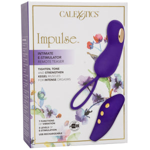 CalExotics Impulse Intimate E-Stimulator Remote Teaser Rechargeable Electrosex Kegel Vibrator - Extreme Toyz Singapore - https://extremetoyz.com.sg - Sex Toys and Lingerie Online Store