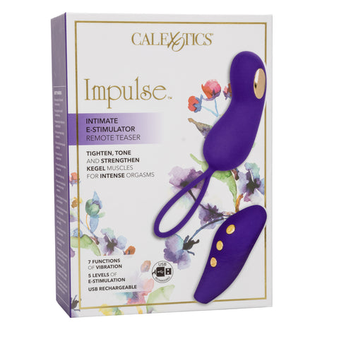 CalExotics Impulse Intimate E-Stimulator Remote Teaser Rechargeable Electrosex Kegel Vibrator - Extreme Toyz Singapore - https://extremetoyz.com.sg - Sex Toys and Lingerie Online Store