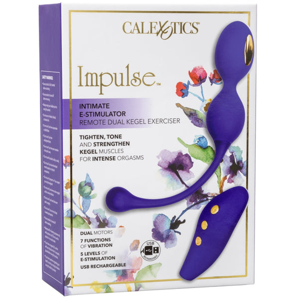 CalExotics Impulse Intimate E-Stimulator Remote Dual Kegel Exerciser Rechargeable Electrosex Vibrator - Extreme Toyz Singapore - https://extremetoyz.com.sg - Sex Toys and Lingerie Online Store