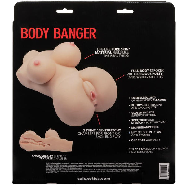 CalExotics Stroke It Body Banger Masturbator - Ivory - Extreme Toyz Singapore - https://extremetoyz.com.sg - Sex Toys and Lingerie Online Store