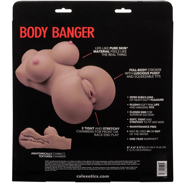 CalExotics Stroke It Body Banger Masturbator - Brown - Extreme Toyz Singapore - https://extremetoyz.com.sg - Sex Toys and Lingerie Online Store