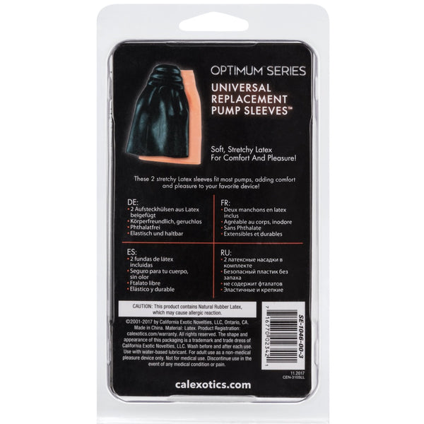 CalExotics Optimum Series Universal Replacement Pump Sleeves (Pack of 2) -  Extreme Toyz Singapore - https://extremetoyz.com.sg - Sex Toys and Lingerie Online Store
