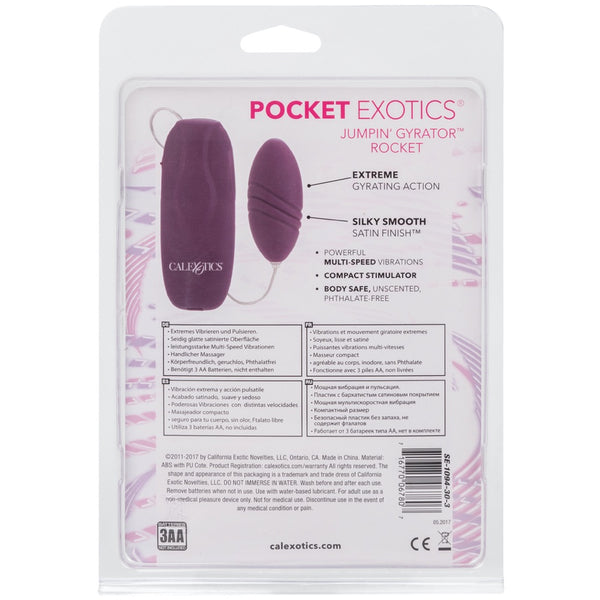 CalExotics Pocket Exotics Jumpin' Gyrator Rocket Vibrating Egg - Extreme Toyz Singapore - https://extremetoyz.com.sg - Sex Toys and Lingerie Online Store