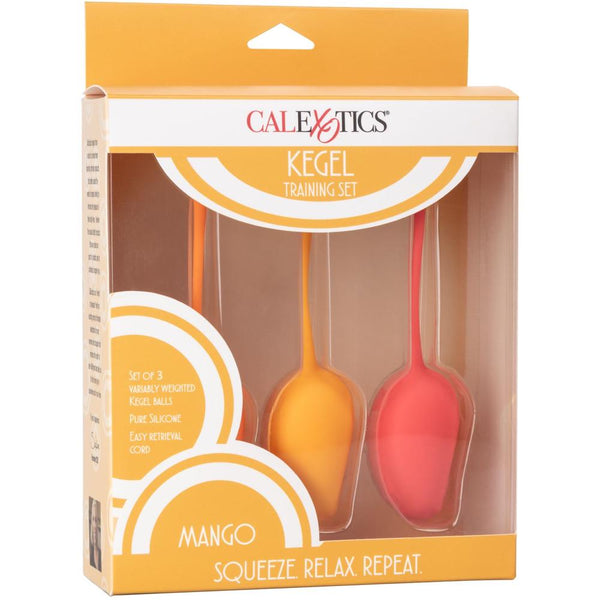 CalExotics Kegel Training Set Mango - Extreme Toyz Singapore - https://extremetoyz.com.sg - Sex Toys and Lingerie Online Store