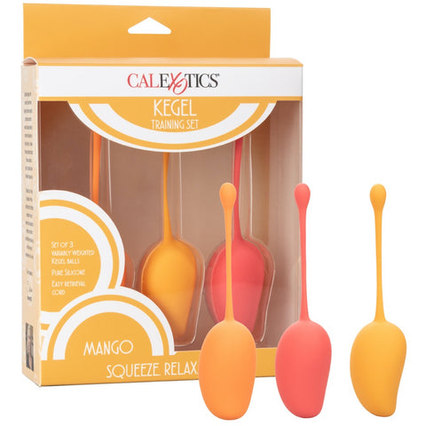 CalExotics Kegel Training Set Mango - Extreme Toyz Singapore - https://extremetoyz.com.sg - Sex Toys and Lingerie Online Store - Bondage Gear / Vibrators / Electrosex Toys / Wireless Remote Control Vibes / Sexy Lingerie and Role Play / BDSM / Dungeon Furnitures / Dildos and Strap Ons  / Anal and Prostate Massagers / Anal Douche and Cleaning Aide / Delay Sprays and Gels / Lubricants and more...