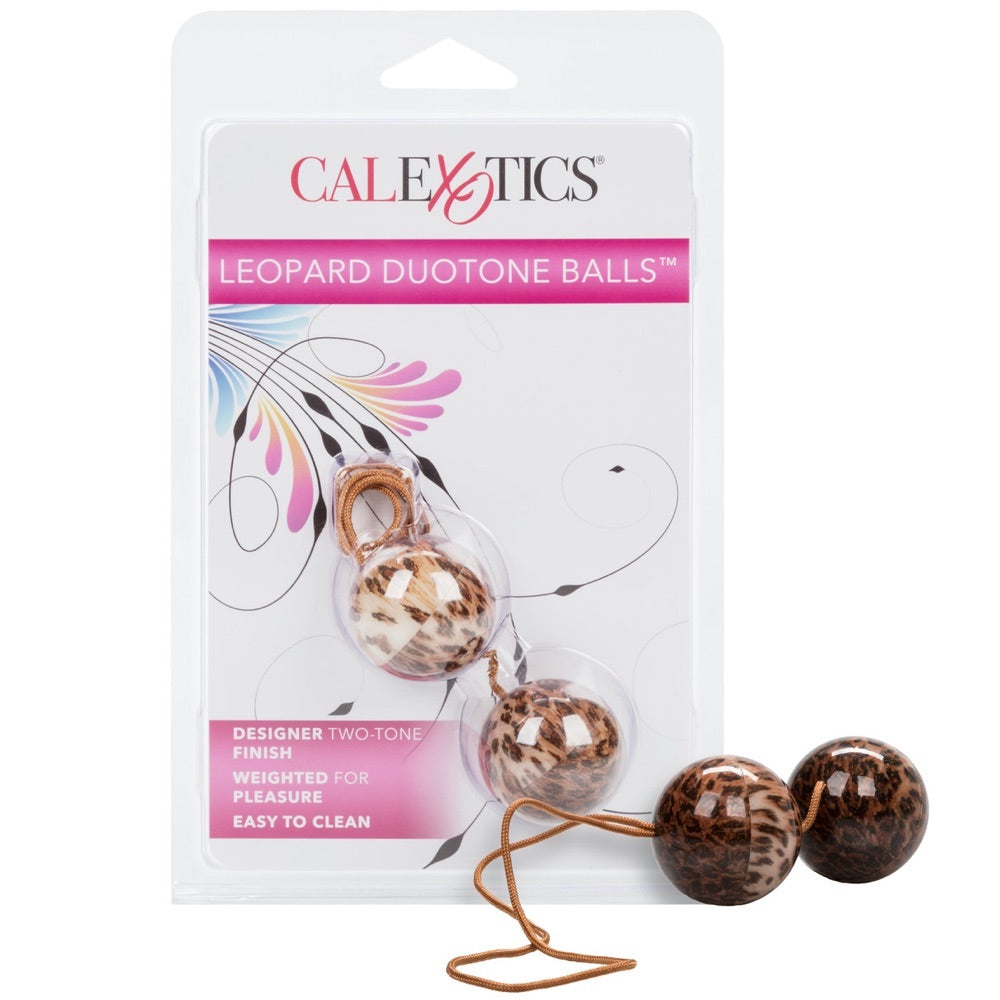 CalExotics Leopard Duotone Balls - Extreme Toyz Singapore - https://extremetoyz.com.sg - Sex Toys and Lingerie Online Store - Bondage Gear / Vibrators / Electrosex Toys / Wireless Remote Control Vibes / Sexy Lingerie and Role Play / BDSM / Dungeon Furnitures / Dildos and Strap Ons  / Anal and Prostate Massagers / Anal Douche and Cleaning Aide / Delay Sprays and Gels / Lubricants and more...
