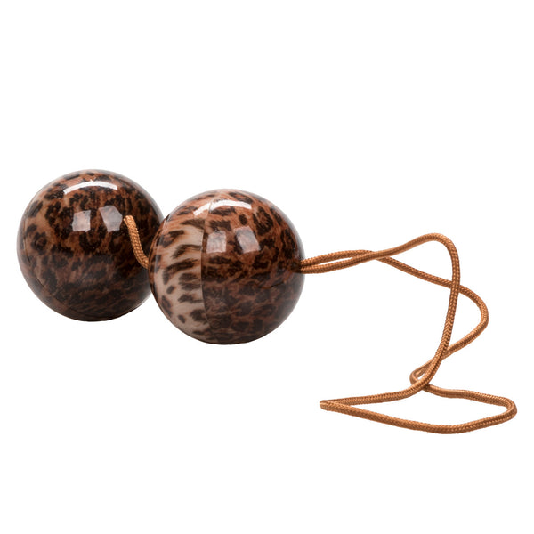 CalExotics Leopard Duotone Balls - Extreme Toyz Singapore - https://extremetoyz.com.sg - Sex Toys and Lingerie Online Store - Bondage Gear / Vibrators / Electrosex Toys / Wireless Remote Control Vibes / Sexy Lingerie and Role Play / BDSM / Dungeon Furnitures / Dildos and Strap Ons / Anal and Prostate Massagers / Anal Douche and Cleaning Aide / Delay Sprays and Gels / Lubricants and more...