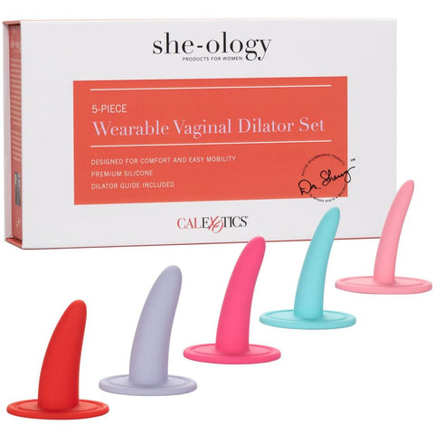 CalExotics She-ology 5-piece Wearable Vaginal Dilator Set - Extreme Toyz Singapore - https://extremetoyz.com.sg - Sex Toys and Lingerie Online Store