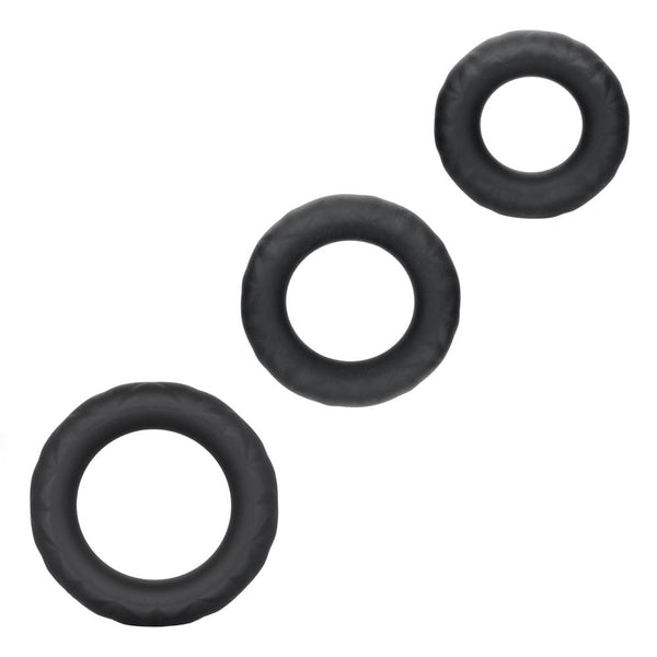 CalExotics Link Up Ultra-Soft Supreme Silicone Cock Ring Set - Extreme Toyz Singapore - https://extremetoyz.com.sg - Sex Toys and Lingerie Online Store