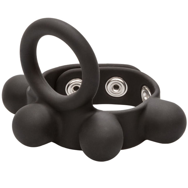 CalExotics Silicone Medium Weighted C-Ring Ball Stretcher - Extreme Toyz Singapore - https://extremetoyz.com.sg - Sex Toys and Lingerie Online Store