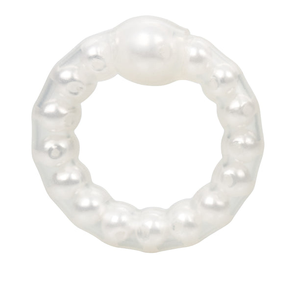 CalExotics Pearl Beaded Prolong Ring - Extreme Toyz Singapore - https://extremetoyz.com.sg - Sex Toys and Lingerie Online Store