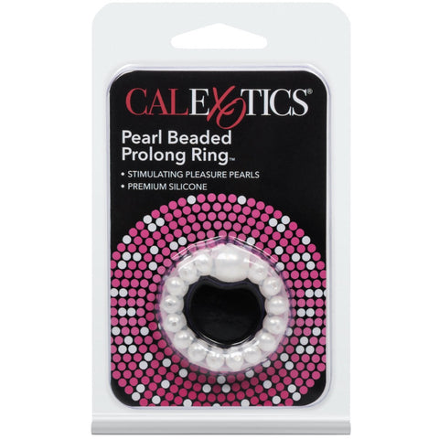 CalExotics Pearl Beaded Prolong Ring - Extreme Toyz Singapore - https://extremetoyz.com.sg - Sex Toys and Lingerie Online Store