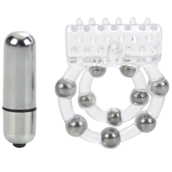 CalExotics 10 Bead Maximus Vibrating Cock Ring - Extreme Toyz Singapore - https://extremetoyz.com.sg - Sex Toys and Lingerie Online Store