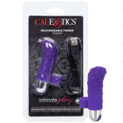 CalExotics Intimate Play Rechargeable Finger Teaser - Extreme Toyz Singapore - https://extremetoyz.com.sg - Sex Toys and Lingerie Online Store - Bondage Gear / Vibrators / Electrosex Toys / Wireless Remote Control Vibes / Sexy Lingerie and Role Play / BDSM / Dungeon Furnitures / Dildos and Strap Ons  / Anal and Prostate Massagers / Anal Douche and Cleaning Aide / Delay Sprays and Gels / Lubricants and more...