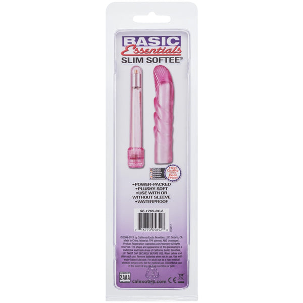 CalExotics Basic Essentials Slim Softee Vibrator - Extreme Toyz Singapore - https://extremetoyz.com.sg - Sex Toys and Lingerie Online Store