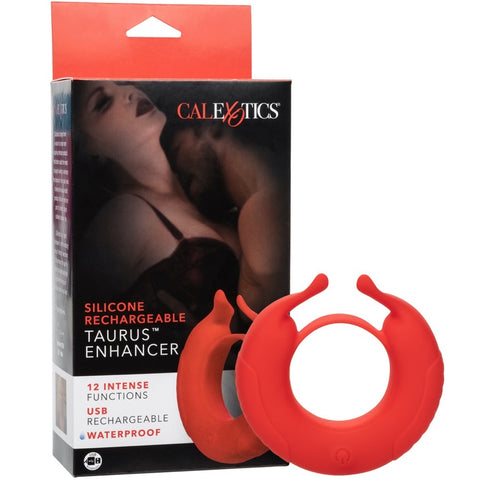 CalExotics Silicone Rechargeable Taurus Enhancer Cock Ring - Extreme Toyz Singapore - https://extremetoyz.com.sg - Sex Toys and Lingerie Online Store