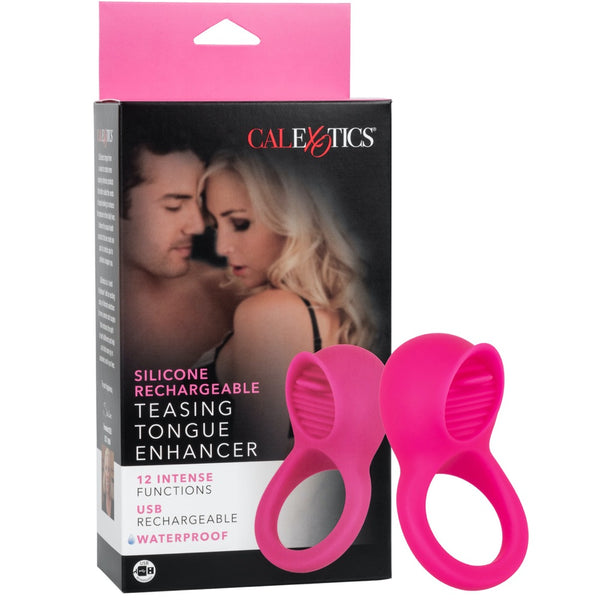 CalExotics Rechargeable Teasing Tongue Enhancer Cock Ring - Extreme Toyz Singapore - https://extremetoyz.com.sg - Sex Toys and Lingerie Online Store - Bondage Gear / Vibrators / Electrosex Toys / Wireless Remote Control Vibes / Sexy Lingerie and Role Play / BDSM / Dungeon Furnitures / Dildos and Strap Ons  / Anal and Prostate Massagers / Anal Douche and Cleaning Aide / Delay Sprays and Gels / Lubricants and more...