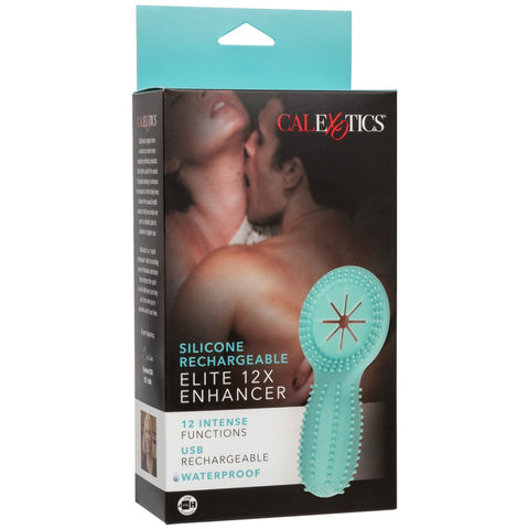 CalExotics Silicone Rechargeable Elite 12X Enhancer Support RIng - Extreme Toyz Singapore - https://extremetoyz.com.sg - Sex Toys and Lingerie Online Store
