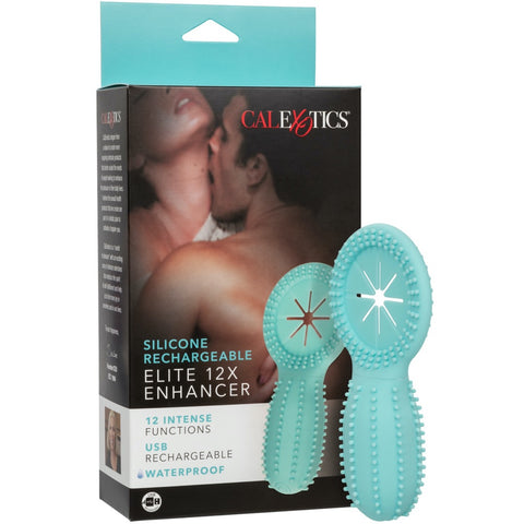 CalExotics Silicone Rechargeable Elite 12X Enhancer Support RIng - Extreme Toyz Singapore - https://extremetoyz.com.sg - Sex Toys and Lingerie Online Store