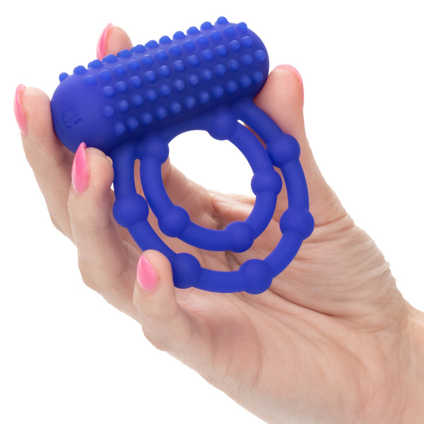 CalExotics Silicone Rechargeable 10 Bead Maximus Cock Ring - Extreme Toyz Singapore - https://extremetoyz.com.sg - Sex Toys and Lingerie Online Store