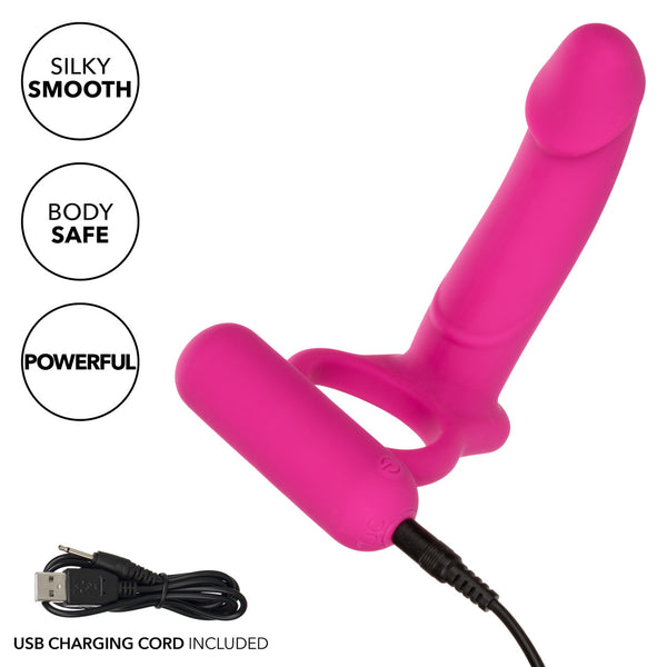 CalExotics Silicone Rechargeable Double Diver Cock Ring - Extreme Toyz Singapore - https://extremetoyz.com.sg - Sex Toys and Lingerie Online Store