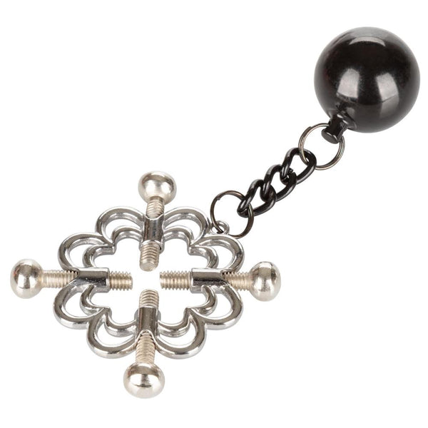 CalExotics Nipple Grips 4-Point Weighted Nipple Press - Extreme Toyz Singapore - https://extremetoyz.com.sg - Sex Toys and Lingerie Online Store