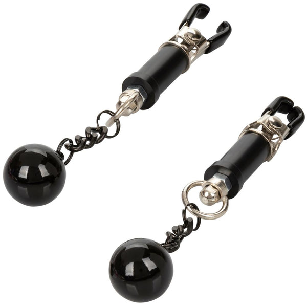 CalExotics Nipple Grips Weighted Twist Nipple Clamps - Extreme Toyz Singapore - https://extremetoyz.com.sg - Sex Toys and Lingerie Online Store