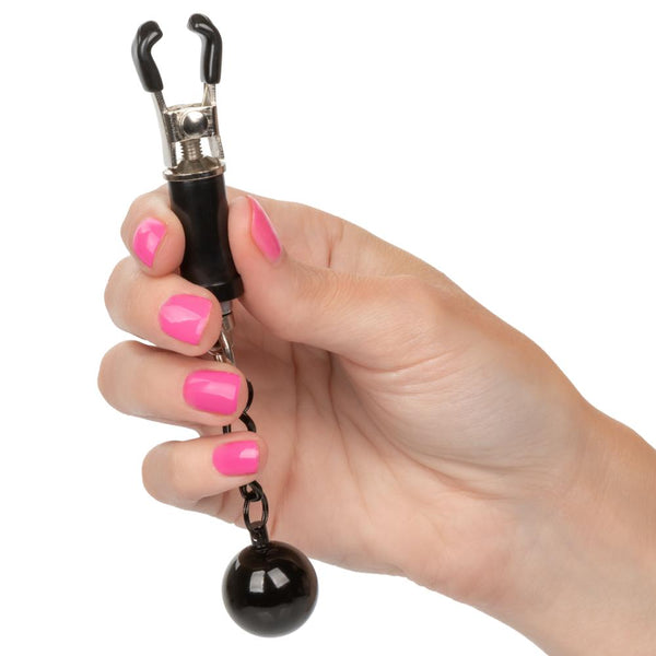 CalExotics Nipple Grips Weighted Twist Nipple Clamps - Extreme Toyz Singapore - https://extremetoyz.com.sg - Sex Toys and Lingerie Online Store