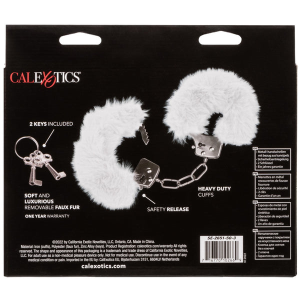 CalExotics Ultra Fluffy Furry Cuffs (4 Colours Available) - Extreme Toyz Singapore - https://extremetoyz.com.sg - Sex Toys and Lingerie Online Store