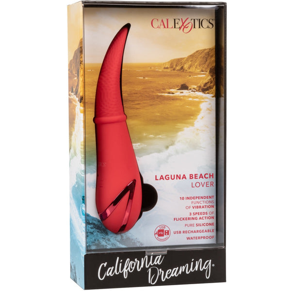 CalExotics California Dreaming Laguna Beach Lover Flickering Rechargeable Vibrator - Extreme Toyz Singapore - https://extremetoyz.com.sg - Sex Toys and Lingerie Online Store