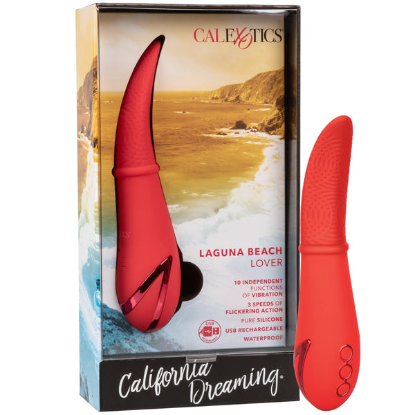 CalExotics California Dreaming Laguna Beach Lover Flickering Rechargeable Vibrator - Extreme Toyz Singapore - https://extremetoyz.com.sg - Sex Toys and Lingerie Online Store