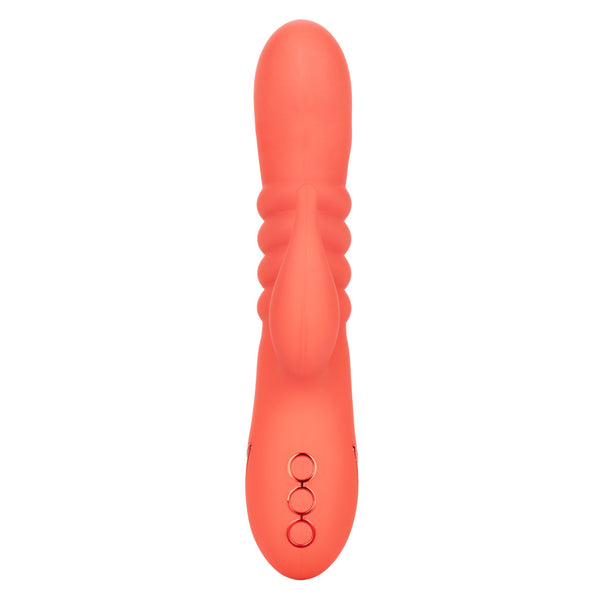 CalExotics California Dreaming Orange County Cutie Thrusting Rechargeable Vibrator - Extreme Toyz Singapore - https://extremetoyz.com.sg - Sex Toys and Lingerie Online Store