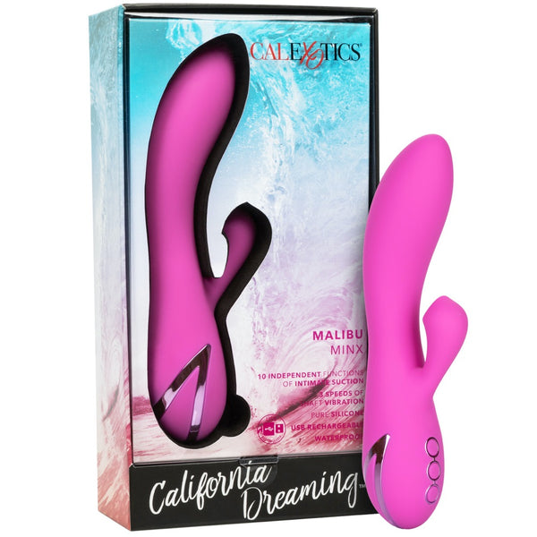 CalExotics California Dreaming Malibu Minx Clitoral Suction Rechargeable Vibrator - Extreme Toyz Singapore - https://extremetoyz.com.sg - Sex Toys and Lingerie Online Store