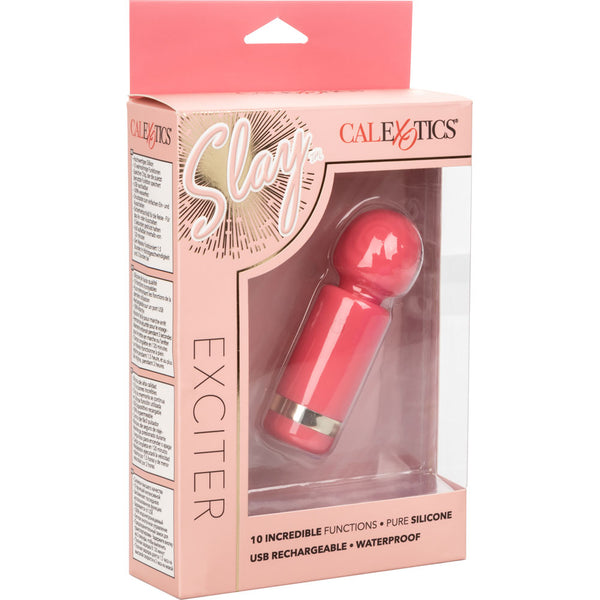 CalExotics Slay #ExciteMe 10 Functions Silicone Rechargeable Vibrator - Extreme Toyz Singapore - https://extremetoyz.com.sg - Sex Toys and Lingerie Online Store