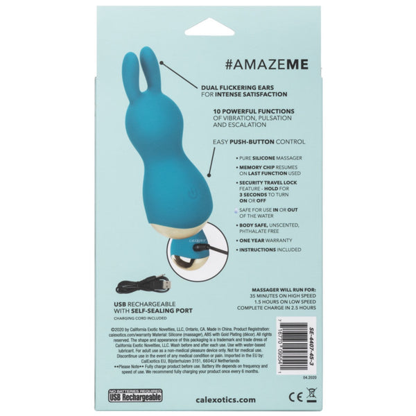 CalExotics Slay #AmazeMe Rechargeable Mini Rabbit Vibrator - Extreme Toyz Singapore - https://extremetoyz.com.sg - Sex Toys and Lingerie Online Store
