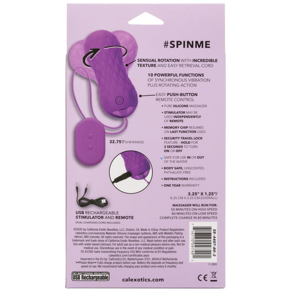 CalExotics Slay #SpinMe Rechargeable Spinning Remote Bullet - Extreme Toyz Singapore - https://extremetoyz.com.sg - Sex Toys and Lingerie Online Store  Edit alt text